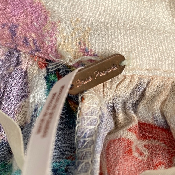 Free People Floral Button-Up Blouse - Picture 2 of 7